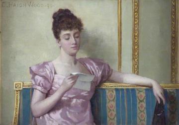 Reading the Letter Artwork by Charles Haigh Wood