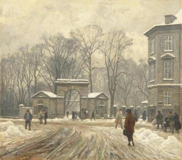 Winter's day Artwork by Paul Gustave Fischer