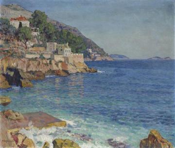 Southern Seascape Artwork by Nikolai Petrovich Bogdanov-belsky