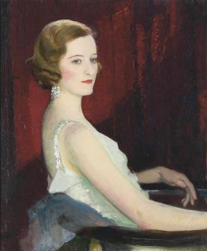 Portrait Of Miss Beaton Artwork by George Spencer Watson