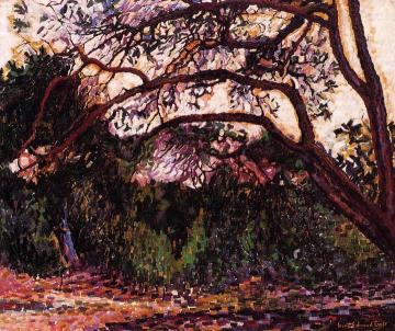 Woded Landscape Artwork by Henri Edmond Cross
