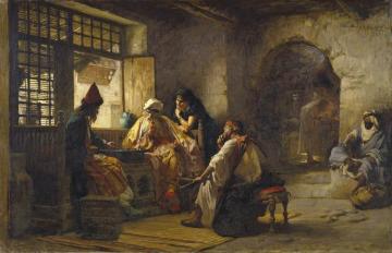 An Interesting Game Artwork by Frederick Arthur Bridgman