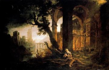 Landscape with the Temptation of St. Anthony Artwork by Claude Lorrain