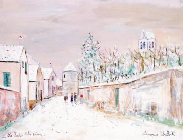 Near La Ferté-Milon, rue du Four, Marizy-Sainte-Geneviève (Aisne) Artwork by Maurice Utrillo