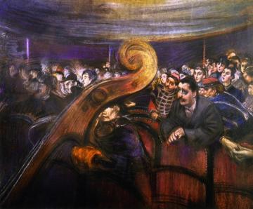 At the Theater Artwork by Giovanni Boldini