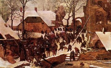 Adoration of the Kings in the Snow Artwork by Pieter Bruegel the Elder