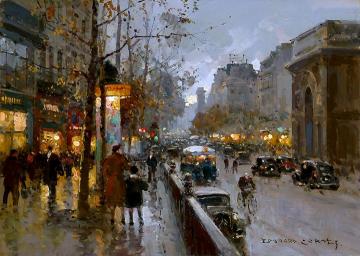 Porte St. Martin Artwork by Edouard Léon Cortes