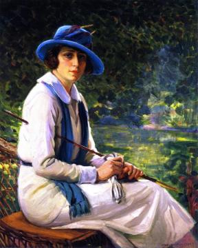 Portrait Of Mrs. Herbert Spencer (née Madeline Strauss) Artwork by Joseph Kleitsch