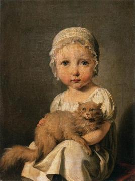 Gabrielle Arnault as a Child Artwork by Louis Leopold Boilly