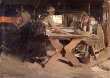 Baking Bread (study) Artwork by Anders Zorn