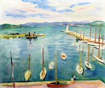 Leaving the Port of St. Tropez Artwork by Charles Camoin