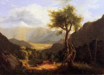View in the White Mountains Artwork by Thomas Cole