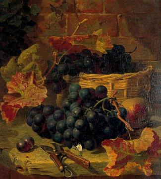 Still Life, Black Grapes Artwork by Eloise Harriet Stannard