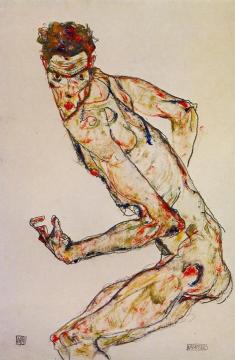 Fighter Artwork by Egon Schiele