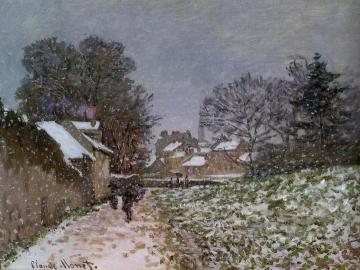Snow at Argenteuil Artwork by Claude Oscar Monet