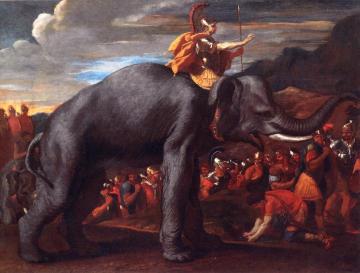 Hannibal Crossing the Alps Artwork by Nicolas Poussin