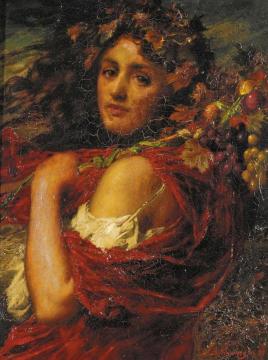 Bacchante Artwork by Thomas Benjamin Kennington
