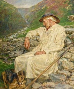 Michael and the Unfinished Sheepfold Artwork by Briton Riviere