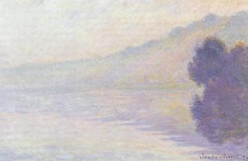 The Seine at Port-Villez, Mist Artwork by Claude Oscar Monet