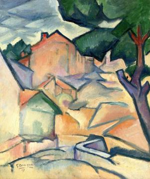 Houses at l'Estaque Artwork by Georges Braque