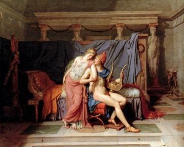 The Love Of Paris And Helen Artwork by Jacques Louis David