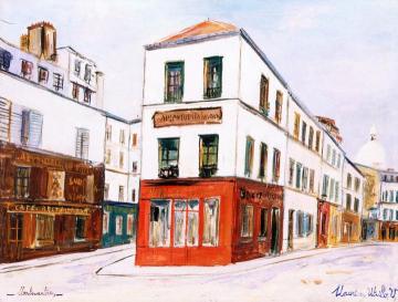 View of Montmartre Artwork by Maurice Utrillo