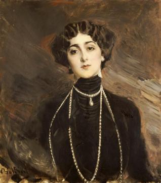 Portrait Of Lina Cavalieri Artwork by Giovanni Boldini