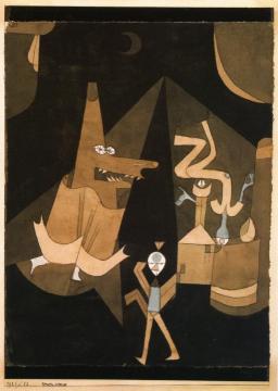 Hexen-scene Artwork by Paul Klee