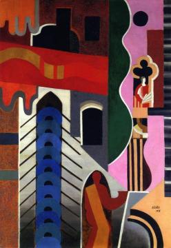 Venice - The Ship And The City Artwork by Alexandra Exter