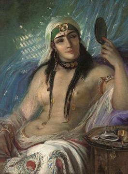 Odalisque Artwork by Elisabeth Jerichau-Baumann