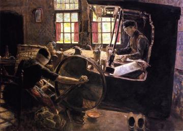 The Weaver Artwork by Max Liebermann