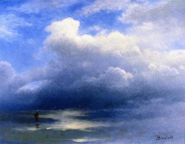 Sea and Sky Artwork by Albert Bierstadt