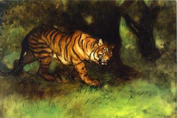 The Tiger Artwork by Arthur B. Davies