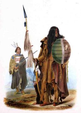 Assiniboin Indians Artwork by Karl Bodmer