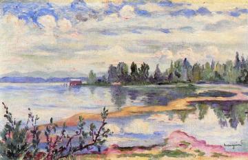 The Lake at Colombier Artwork by Henri Manguin