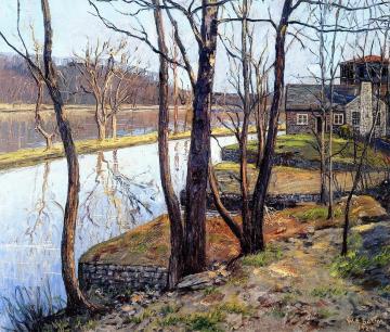 The River Canal Artwork by Walter Emerson Baum