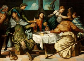 The Supper At Emmaus Artwork by Tintoretto Jacopo