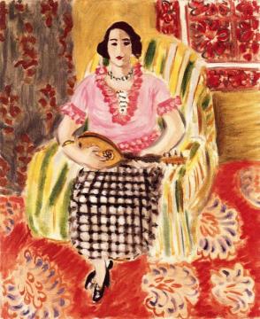 Woman In A Plaid Skirt Artwork by Henri Matisse