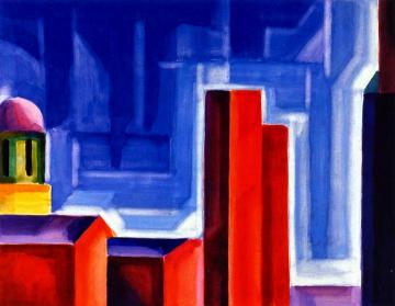 Variation of Expression of a Silktown, New Jersey (Peterson Centre) Artwork by Oscar Bluemner