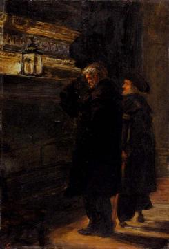 Greenwich Pensioners At The Tomb Of Nelson Artwork by Sir John Everett Millais