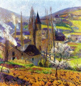 Labastide in Spring behind the Presbytere Artwork by Henri Martin