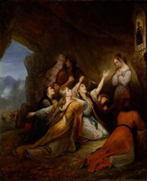 Greek Women Imploring At The Virgin Of Assistance Artwork by Ary Scheffer