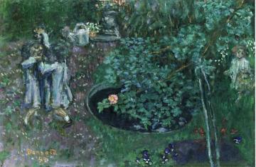 Children Playing in a Garden Artwork by Pierre Bonnard