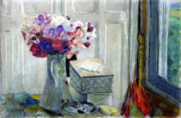Sweet Peas Artwork by Pierre Bonnard