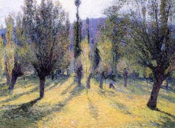 Sunlight through the Poplars Artwork by Henri Martin