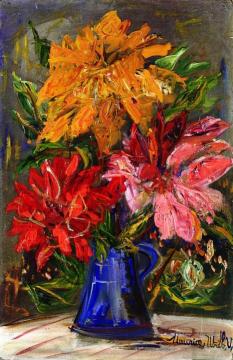 Flowers Artwork by Maurice Utrillo