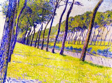 Study for 'Canal in Flanders' Artwork by Theo van Rysselberghe