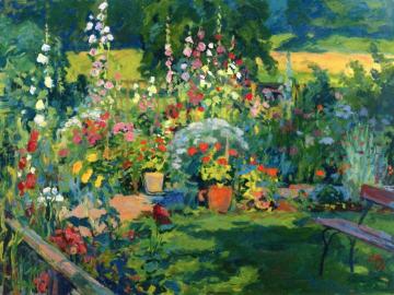 Portrait Of A Garden Artwork by Cuno Amiet