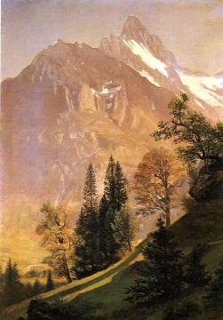 Mountain Landscape Artwork by Albert Bierstadt