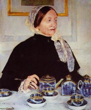 Lady at the Tea Table Artwork by Mary Cassatt